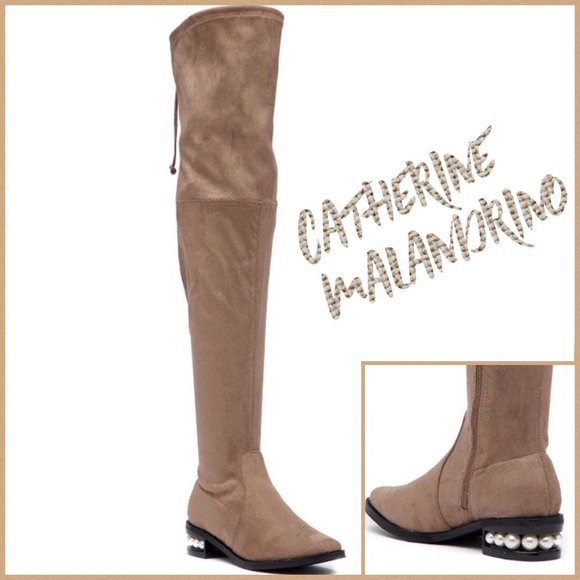 🌟HP🌟Catherine Malandrino Perse Over Knee Boot 8 - Picture 1 of 6